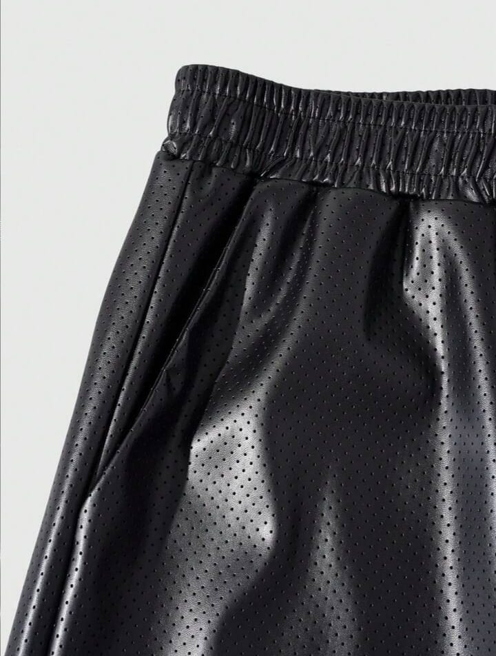 Urban Edge Faux Leather Bermuda Shorts